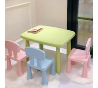 Thickened Desk and Chair Sets, Plastic Desks For Kindergarten, Training Center, Lobby, Waiting Area(A6)