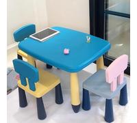 Thickened Desk and Chair Sets, Plastic Desks For Kindergarten, Training Center, Lobby, Waiting Area(A7)