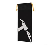 Thickened Oxford Cloth Tent Stake Bag Lightweight(Black) | Holds multiple steel pegs, small hammer, fits backpack, drawstring closure, camping hiking essential