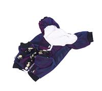 Thickened Plaid Dog Coat for Small Medium Dogs | Winter Warm Jacket with Daisy Scarf | Cotton Pet Clothing for Outdoor Walking/Hiking/Camping | Easy Snap Closure (XL)