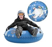Thickened Snow Tube - Juguete de deslizamiento rápido, doble mango con agarre seguro, aislamiento de vinilo con fuerte fuerza, juguetes de invierno con dibujos animados, para el parque al aire libre