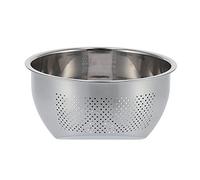 Thickened Stainless Steel Rice Sieve Drain Basket 22.5CM Inclined Bottom Fast Draining Mirror Finish Rustproof Multi Use for Washing Rice Fruit Beans Kitchen Household Drainer (304-Small size (first
