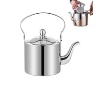 Thickened Stainless Steel Teapot, Large Capacity Teapot For Restaurants And Commercial Use, With A Long Spout Tea Strainer, Multi-Functional Kettle With Open Flame And Induction Cooker For Coffee Wat
