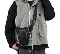 Thigh Bag for Men - Leg Drop Pouch for Outdoor Travel | Waterproof Oxford Fabric with Adjustable Straps, Multi Pocket Utility Waist Pack for Hiking Biking and Motorcycle 10.24x3.15x10.24 in