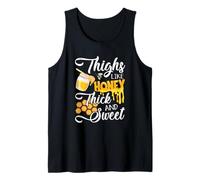 Thighs Like Honey Thick and Sweet - Sexy Sassy Gym Workout Camiseta sin Mangas