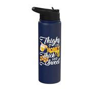 Thighs Like Honey Thick And Sweet - Sexy Sassy Gym Workout Stainless Steel Insulated Water Bottle