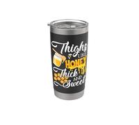 Thighs Like Honey Thick And Sweet - Sexy Sassy Gym Workout Vaso térmico de acero inoxidable de doble pared