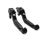 THikk Manetas De Freno Extensibles Y Plegables Ajustables For Motocicletas Compatible With F650GS, F650 CS, Scarver, G650GS, Husqvar Na TR650. freno embrague(All black)
