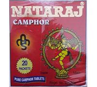 Thimble's Online Ltd NATARAJ Camphor Natraj Pastillas de alcanfor Puro, utilizadas en Muchas Aplicaciones, Ideales para Pooja, perfumes, Festivales hindúes, 40 Gramos Kapoor, kapur
