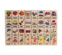 ThimbleToys Puzle de madera de burbujas Mi primera palabra