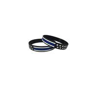 Thin Blue Line American Flag Bracelet (Standard 8"""" 2 Pack)
