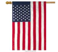 Thin Blue Line Police Applique Embroidered House Flag Police Dept 28 x 50