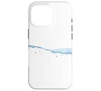 Thin Blue Water Surface with Bubbles Oceans Graphic Carcasa para iPhone 16 Pro