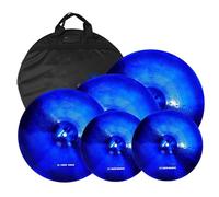 Thin Crash Platillos Juego De Batería Platillos Aleación 14 Hihats 16 Crash 18 Crashride Ride Plus 20 Pulgadas Y Bolsa 5 Piezas Calidad Sonido Clara(Type3 5 pcs)