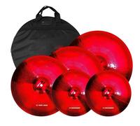 Thin Crash Platillos Music Lover Juego De Batería Platillos Aleación 14 Hihats 16 Crash 18 Crashride 20 Pulgadas Ride Plus Y Bolsa De 5 Piezas(Type4 5 pcs)