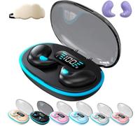 Thin Earbuds for Small Ears: Comfortable for Sleep, Exercise - No Pressure, Low Delay, Long Life, Side Sleeper Invisible Earbuds Wireless Bluetooth, Mini Sleep Headphones Noise Cancelling(Negro)