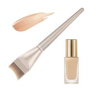 Thin Flat Foundation Brush - Versatile Concealer and Blending Tool for Cream and Liquid Products | Perfect for Teens Girls College Students Dancers