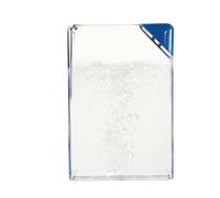 Thin Flat Water Bottle - Creativee Transparent A5 Hydration Container, Triangle Lid Slim Drinks Cup, Compact Lightweight Leakproof Design | Portable Daily Carry Flask, Stylish Travel-Friendly