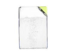 Thin Flat Water Bottle - Creativee Transparent A5 Hydration Container, Triangle Lid Slim Drinks Cup, Compact Lightweight Leakproof Design | Portable Daily Carry Flask, Stylish Travel-Friendly