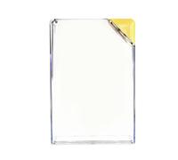 Thin Flat Water Bottle - Creativee Transparent A5 Hydration Container, Triangle Lid Slim Drinks Cup, Compact Lightweight Leakproof Design | Portable Daily Carry Flask, Stylish Travel-Friendly