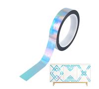 Thin Foil Washi Decorative Tape - Adhesive Wall Trim Strip For Furniture Glass Interior Mirror Picture Vase Craft Detailing Decoration | Ideal For DIY Scrapbooking Home Decor Creative Design Use