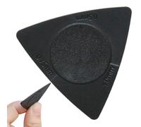 Thin Guitar Picks - Triangular Shape Grip | 3 Different Thickness ABS Black Picks for Ukulele, Bass, Acústica, Electric Guitar, Musicians and Beginners, Cómodo Grip for Precision