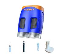 Thin Kids - Instrumento científico combinado de vidrio de campo 1080P, cámara ABS, herramienta de aprendizaje segura para exploradores juveniles, juego de experimentos científicos para niños