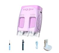 Thin Kids - Instrumento científico combinado de vidrio de campo 1080P, cámara ABS, herramienta de aprendizaje segura para exploradores juveniles, juego de experimentos científicos para niños