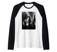 Thin Lizzy Bajista Phil Lynott En Vivo por Virginia Turbett Camiseta Manga Raglan
