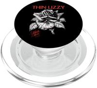 Thin Lizzy Black Rose Line Drawing PopSockets PopGrip para MagSafe