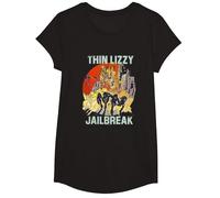 Thin Lizzy Jailbreak Explosion Black Camiseta, Niñas, Negro, M