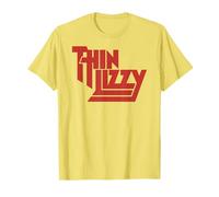 Thin Lizzy - Red Logo On Colors Camiseta