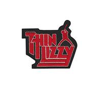 Thin Lizzy Red parche patch bordado con logotipo para planchar de hierro en apliques