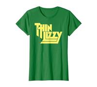 Thin Lizzy - Yellow Logo Camiseta, Mujer, Verde Kelly, L