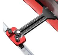 Thin Rip Jig, Aluminum Alloy Planner Guide, 25x14x5cm/9.84x5.51x1.97 Inches Adjustable Thin Strip Tablesaw Jig, Fence Cutting Tool with 3 Pulley, Table Saw Accessories for Router