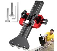 Thin Rip Jig, Aluminum Alloy Planner Guide, Adjustable Thin Strip Tablesaw Jig, 9.84x5.51x1.97 pulgadas, Fence Cutting Tool with 3 Pulley for Router and Table Saw Accessories