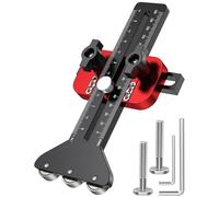 Thin Rip Table Saw Jig - Adjustable Fence Cutting Tool | Aluminum Alloy Strip Guide with 3 Pulley, Precision Router Jig for Woodworking, Carpentry Workbench Accessory, Straight Edge Planner, Works