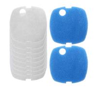 THINCAN 10 Unids Filtro de bidón de acuario Medios Almohadilla de esponja bioquímica de repuesto de espuma de filtro para agua fresca y marina