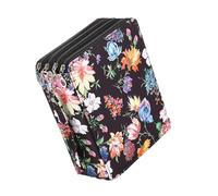 THINCAN 168 ranuras Estuche de lápices de colores con artesanía portátil para organizadores de suministros de arte bolsa para estudiantes niños bolsa de artista, flores