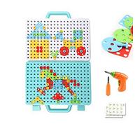 THINCAN 1Set Kids 's Education Block Training Developmental Baby Toy Engineering Building 3D Electric Drill Puzzle