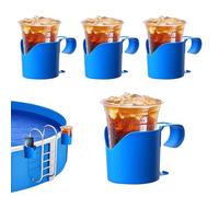 THINCAN 4LOTS Bebidas Flotantes Caddies Impacto Resistencia Bebidas de Piscina para Selector Exterior Portavasos de piscina inflables