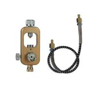THINCAN Adaptador de recarga de depósitos de buceo, aleación de aluminio, adaptador de cilindro de oxígeno para cilindro de botella de inmersión, regulador