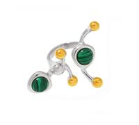 THINCAN Anillos de forma de C de acero inoxidable hechos a mano con piedras preciosas naturales reales 8 estilos opciones comodidad tamaño ajuste 7 C forma anillo de piedra natural, como se describe