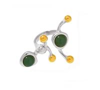 THINCAN Anillos de forma de C de acero inoxidable hechos a mano con piedras preciosas naturales reales 8 estilos opciones comodidad tamaño ajuste 7 C forma anillo de piedra natural, como se describe