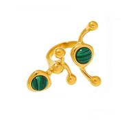 THINCAN Anillos de forma de C de acero inoxidable hechos a mano con piedras preciosas naturales reales 8 estilos opciones comodidad tamaño ajuste 7 C forma anillo de piedra natural, como se describe