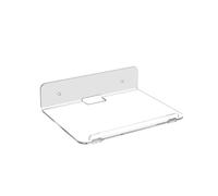 THINCAN Bandeja de pared flotante de acrílico para la transparencia de las plantas, organizador moderno para ahorrar espacio, fácil instalación interior, exterior, espacio de uso, ahorro de espacio