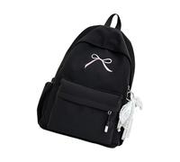 THINCAN BOUDS Mochilas Bolsa de Viaje Gran Capacidad Paquete Casual Estudiantes Bolsa Escolar Estilo Japonés Mochilas Para Mujeres Niñas Estilos Japoneses Estudiantes Escuela Lindos Arcos, Negro