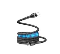 THINCAN Cable de carga magnético USB C a USB C de 100 W, carga rápida, cables reforzados, núcleos de metal reforzados, adaptaciones para datos de tipo magnético doble