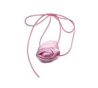 THINCAN Collar de flores románticas clásicas Salón de rosas delicado collar de cuello para mujer, joyería de moda de terciopelo, collar de cadena de clavícula