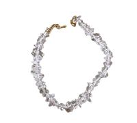 THINCAN Elegante pulsera de turmalina hecha a mano para mujer, joyas de piedra natural, diseños barrocos, portátil, para fiestas o bodas